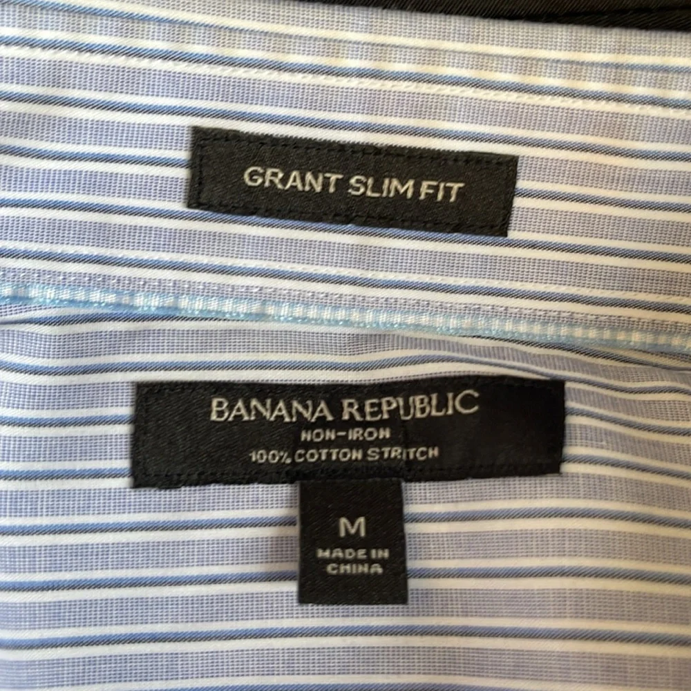 Banana Republic Mens Grant Slim Fit Shirt Medium